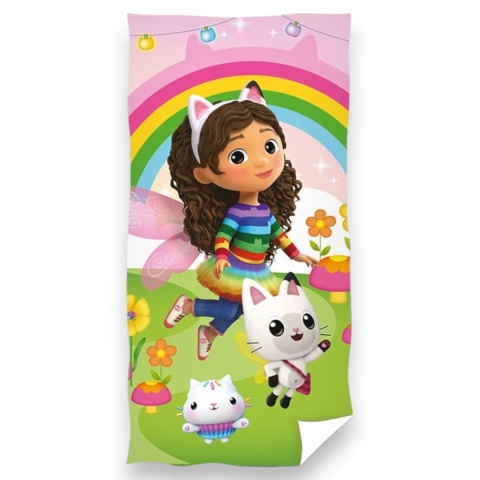 Ręcznik kąpielowy plażowy KOCI DOMEK GABI 70x140 Bawełna