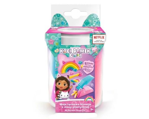 Masa Plastyczna KOCI DOMEK GABI Moje tęczowe kreacje Biała