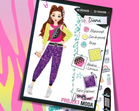 STYLE4EVER Zestaw PROJEKT MODA Zestaw Projektantki STYLIZACJE NA CO DZIEŃ