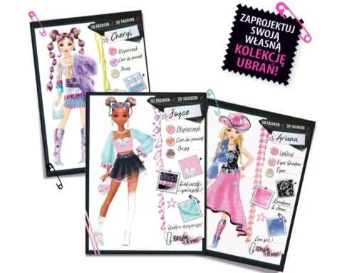 STYLE4EVER Zestaw PROJEKT MODA PRACOWNIA Podświetlana Tablica
