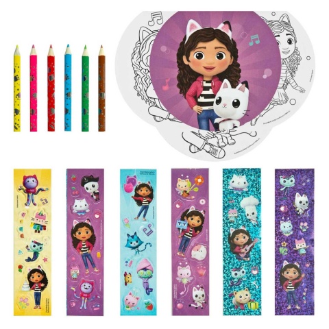 Zestaw Kreatywny KOCI DOMEK GABY Walizka TO GO Kolorowanka