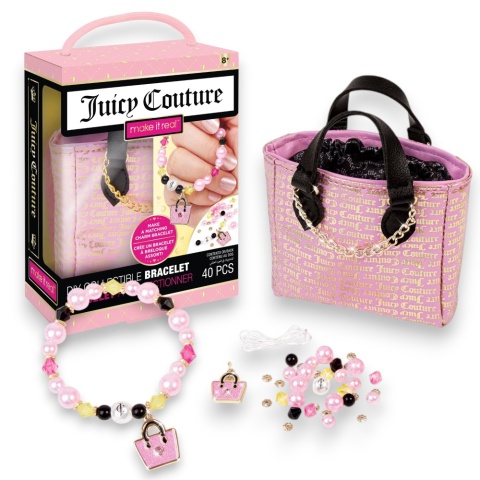 Zestaw do tworzenia bransoletek Juicy Couture Luxury Bag Różowa MAKE IT REAL
