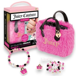 Zestaw do tworzenia bransoletek Juicy Couture Luxury Bag Różowe futerko MAKE IT REAL