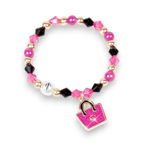 Zestaw do tworzenia bransoletek Juicy Couture Luxury Bag Różowe futerko MAKE IT REAL