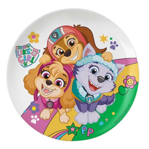 Zestaw obiadowy ceramiczny PSI PATROL SKYE talerzyk miska kubek