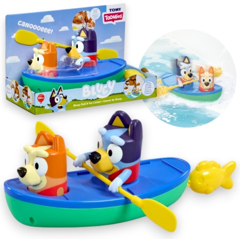 BLUEY I BINGO KAJAK Z WIOSŁAMI Zabawka do kąpieli