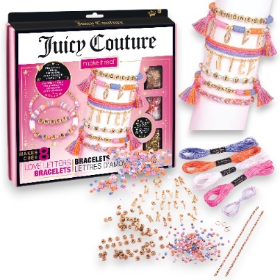 Duży Zestaw do tworzenia bransoletek Juicy Couture Love Letters MAKE IT REAL
