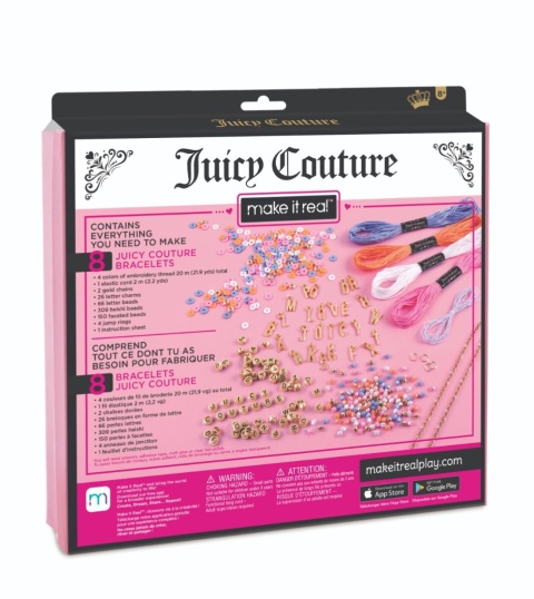 Duży Zestaw do tworzenia bransoletek Juicy Couture Love Letters MAKE IT REAL