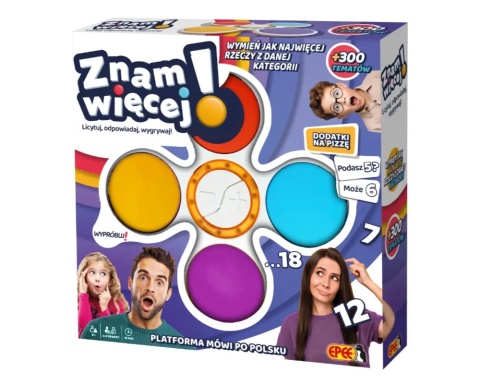 Gra elektroniczna familijna ZNAM WIĘCEJ rodzinna PL