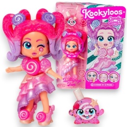 Figurka KOOKYLOOS CANDY LAND Laleczka LOLLIPOP FUN + Zwierzak MAGIC BOX