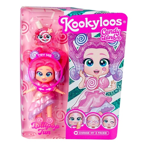 Figurka KOOKYLOOS CANDY LAND Laleczka LOLLIPOP FUN + Zwierzak MAGIC BOX