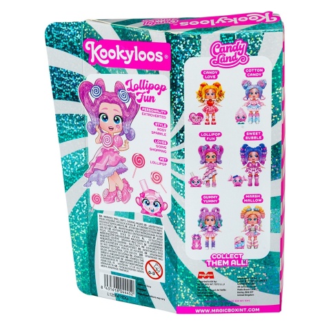 Figurka KOOKYLOOS CANDY LAND Laleczka LOLLIPOP FUN + Zwierzak MAGIC BOX