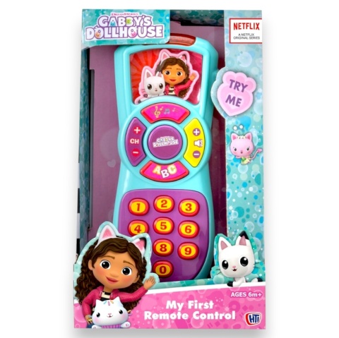 KOCI DOMEK GABI Grający pilot GABBY Zabawka edukacyjna dla dzieci HTI