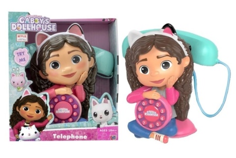 KOCI DOMEK GABI Telefon z muzyką GABBY Zabawka edukacyjna HTI