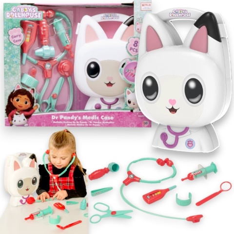 KOCI DOMEK GABI ZESTAW MEDYCZNY Lekarz WALIZKA PANDUŚ HTI