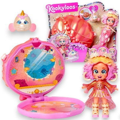 KOOKYLOOS Lalka Syrena Zestaw Syreni SUNSET DREAM Kooky Mermaids MAGIC BOX