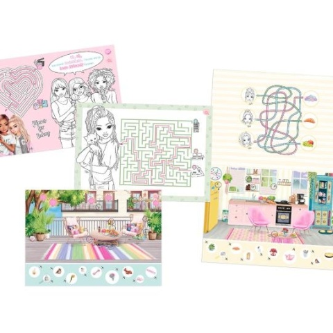 Kolorowanka XXL TOP MODEL Kreatywna Książka z zadaniami DEPESCHE