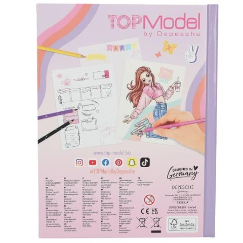 Kolorowanka TOP MODEL MOOD ze światełkiem LED i dźwiękiem DEPESCHE