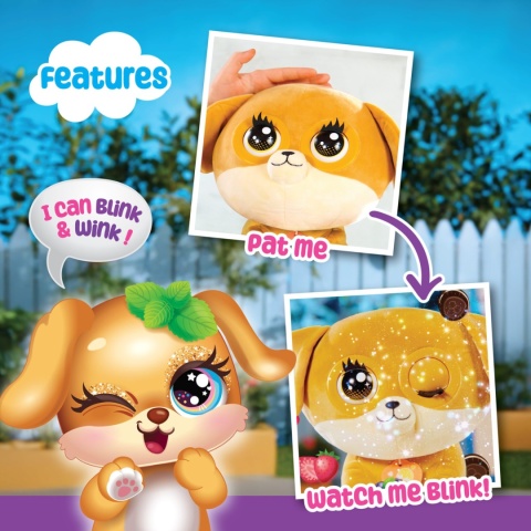 WINKSIES Maskotka JAGODOWY KOTEK Pluszowa Przytulanka Dźwięk