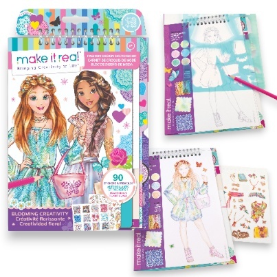 MAKE IT REAL Szkicownik BLOOMING CREATIVITY KWIATOWA KREATYWNOŚĆ