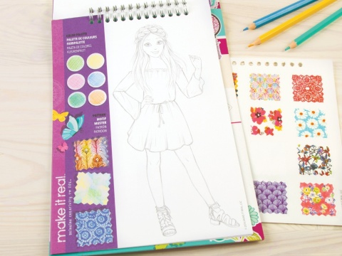 MAKE IT REAL Szkicownik BLOOMING CREATIVITY KWIATOWA KREATYWNOŚĆ