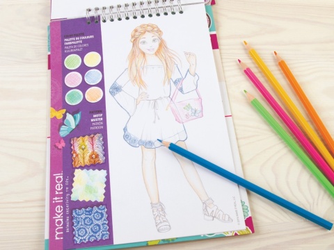 MAKE IT REAL Szkicownik BLOOMING CREATIVITY KWIATOWA KREATYWNOŚĆ