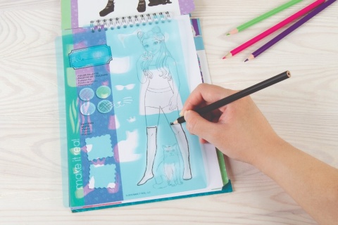 MAKE IT REAL Szkicownik PRETTY KITTY ŁADNY KOTEK