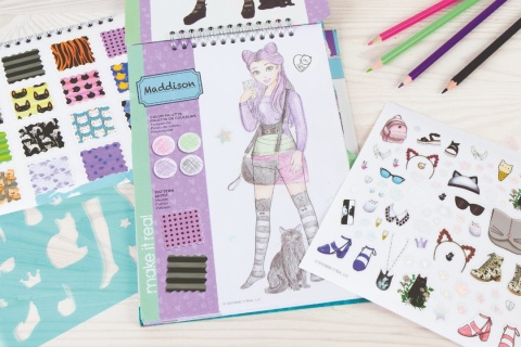 MAKE IT REAL Szkicownik PRETTY KITTY ŁADNY KOTEK