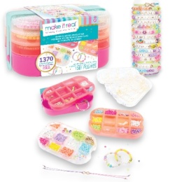 MAKE IT REAL Zestaw kreatywny do tworzenia bransoletek Beads 2-Go