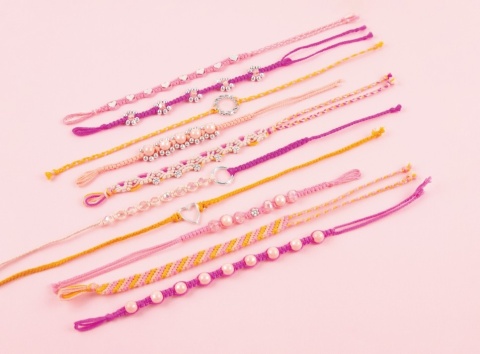 MAKE IT REAL Zestaw kreatywny do tworzenia bransoletek Macrame Friendship Bracelets