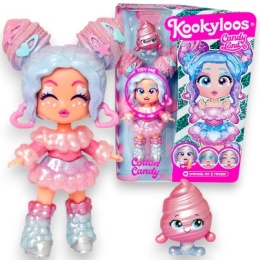 Figurka KOOKYLOOS CANDY LAND Laleczka COTTON CANDY + Zwierzak MAGIC BOX
