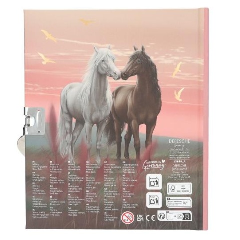 Pamiętnik MISS MELODY KONIE na kłódkę DEPESCHE 13889