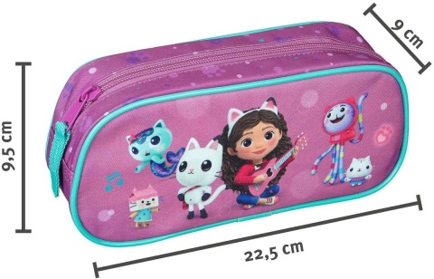 Piórnik szkolny KOCI DOMEK GABI jednokomorowy 22cm UNDERCOVER