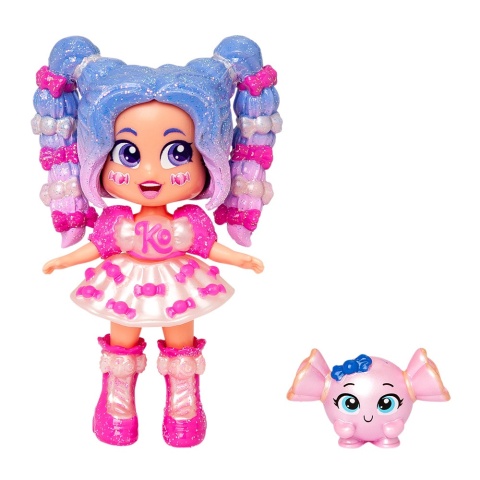 Figurka KOOKYLOOS CANDY LAND Laleczka SWEET BUBBLE + Zwierzak MAGIC BOX