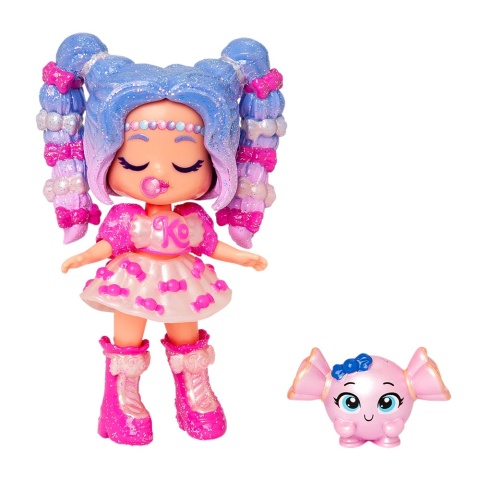 Figurka KOOKYLOOS CANDY LAND Laleczka SWEET BUBBLE + Zwierzak MAGIC BOX