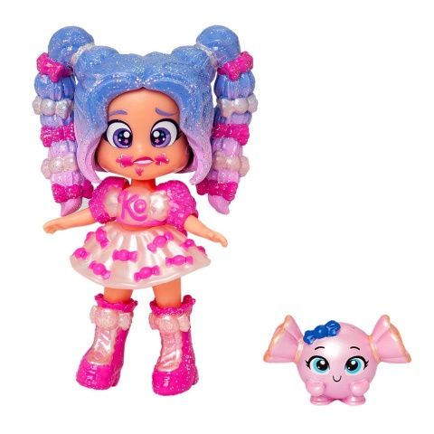 Figurka KOOKYLOOS CANDY LAND Laleczka SWEET BUBBLE + Zwierzak MAGIC BOX