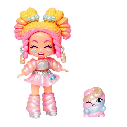 Figurka KOOKYLOOS CANDY LAND Laleczka MARSH MALLOW + Zwierzak MAGIC BOX