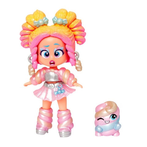 Figurka KOOKYLOOS CANDY LAND Laleczka MARSH MALLOW + Zwierzak MAGIC BOX