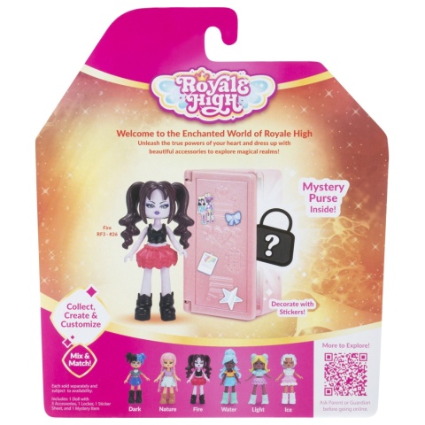 ROYALE HIGH Figurka Laleczka z Szafą + Akcesoria FIRE s2 JAZWARES