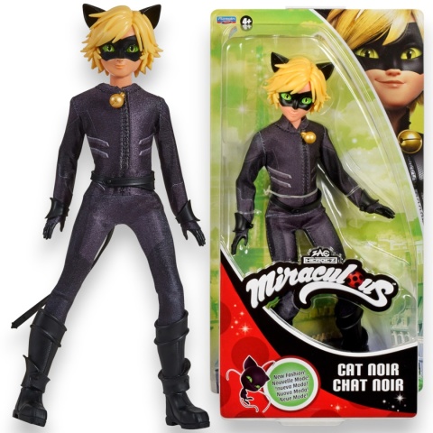 MIRACULOUS Lalka CAT NOIR CZARNY KOT Adrien 26cm
