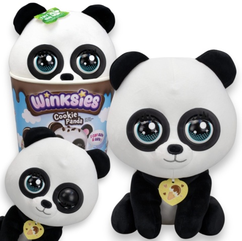 WINKSIES Maskotka CIASTECZKOWA PANDA Pluszowa Przytulanka Dźwięk