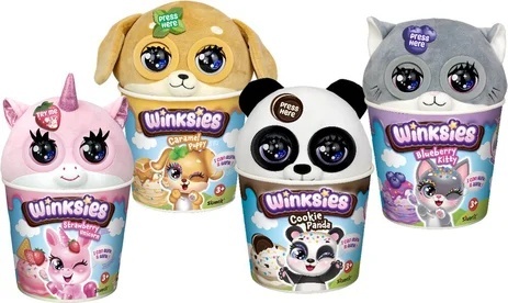 WINKSIES Maskotka CIASTECZKOWA PANDA Pluszowa Przytulanka Dźwięk