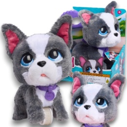 FURREAL Interaktywny Zwierzak Piesek BULDOG FRANCUSKI Machający ogonek