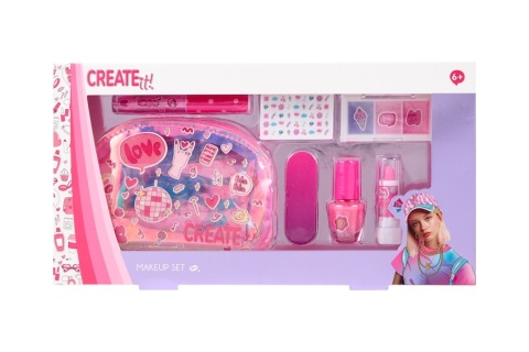 CREATE IT! Zestaw MAKE UP + Kosmetyczka Kosmetyki dla dzieci