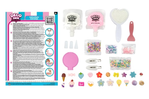 DECO DEN Akcesoria do Włosów DIY Zestaw Kreatywny