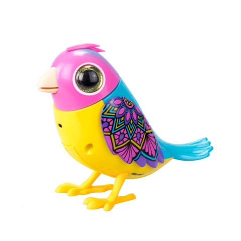 DIGIBIRDS Interaktywny ptak Śpiewa Ćwierka 50+ melodii Niebieski seria 2