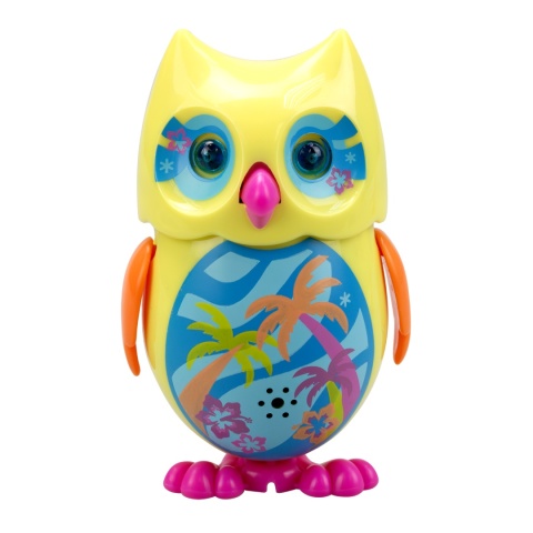 MINI HOOT Śpiewająca Interaktywna SOWA Świecące oczy Żółta