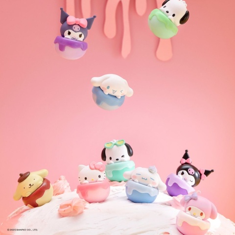 HELLO KITTY KUROMI ICE CREAM Figurka 4cm SASZETKA NIESPODZIANKA