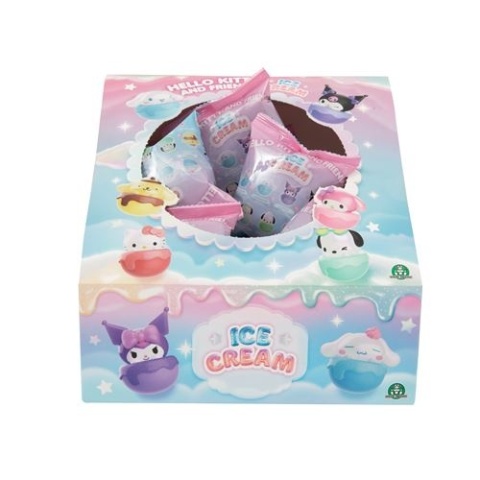 HELLO KITTY KUROMI ICE CREAM Figurka 4cm SASZETKA NIESPODZIANKA