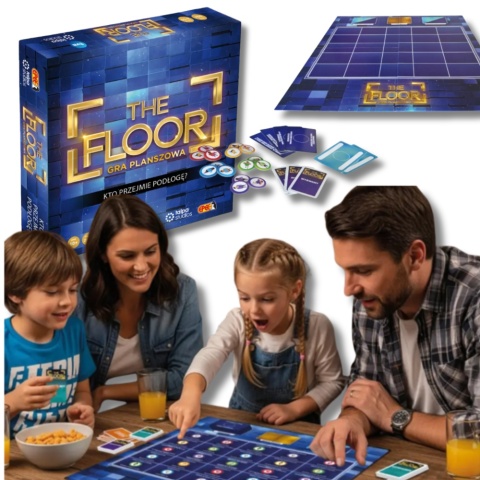 Gra planszowa rodzinna THE FLOOR Quizowa Teleturniej w TVN